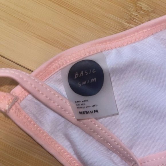 Light Pink Basic Swim Bikini Set - Picture 4 of 5